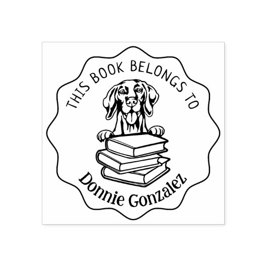 Leuk Vizsla Hond Boek Rubberstempel (Afrduk)