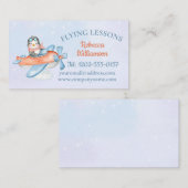 Leuk vliegtuig vliegen visitekaartje (Voorkant / Achterkant)