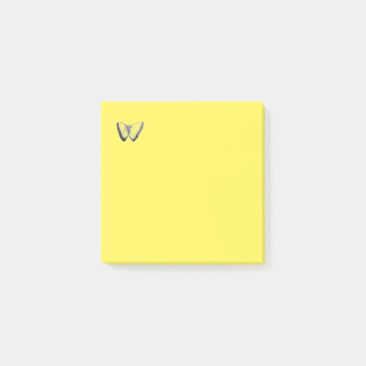 Leuk Vlinder ontwerp heldergeel Post-it Notities Post-it® Notes (Voorkant)