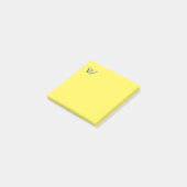 Leuk Vlinder ontwerp heldergeel Post-it Notities Post-it® Notes (Schuin)