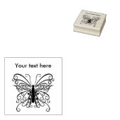 Leuk vlinder thema rubberstempel (Gestempeld)