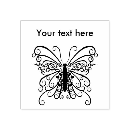 Leuk vlinder thema rubberstempel (Afrduk)