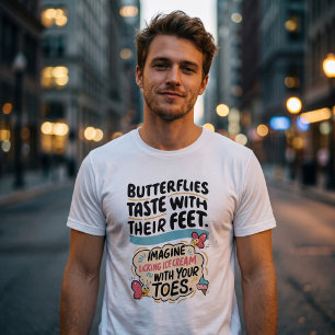 Leuk Vlinderfeit   Whimsical Ijs & Tenen Tri-Blend Shirt