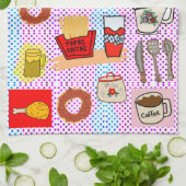 leuk voedingspatroon theedoek (Gevouwen)