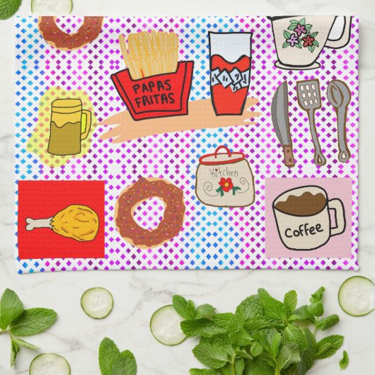 leuk voedingspatroon theedoek (Gevouwen)