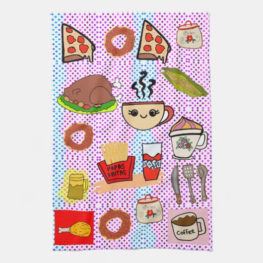 leuk voedingspatroon theedoek (Verticaal)