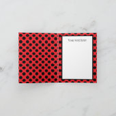 Leuk Voeg je doel tekst Little Ladybug Kaart (Binnen)