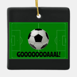 Leuk Voetbal en Pitch GOAL! (Football) Sport Keramisch Ornament