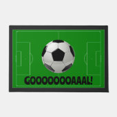 Leuk Voetbal + Green Pitch GOAL! (American Footbal Deurmat (Voorkant)