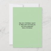 Leuk Voetbal Kerst Ornament Art Flat Kaart (Achterkant)