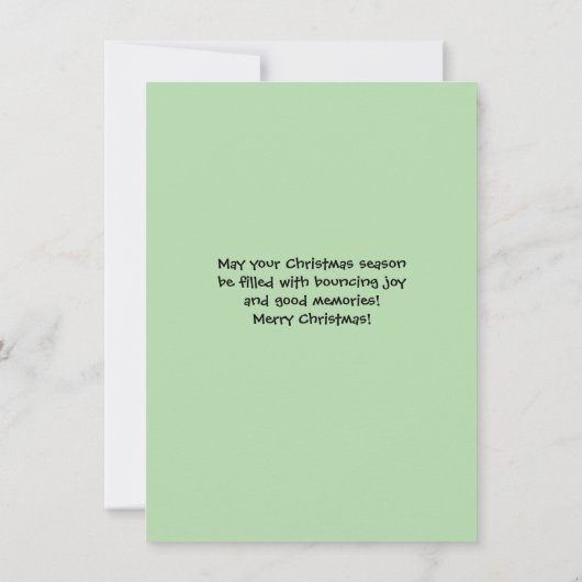 Leuk Voetbal Kerst Ornament Art Flat Kaart (Achterkant)