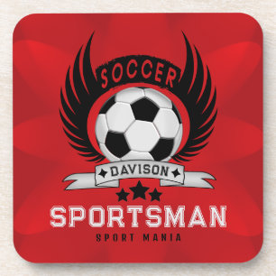 Leuk Voetbal Logo Sportieve Verjaardagscadeaus Bier Onderzetter