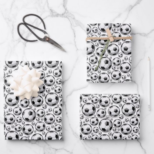 Leuk Voetbal sportpatroon Inpakpapier Vel (Voorkant)