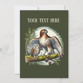 Leuk vogelobservatie feestje kaart (Voorkant)