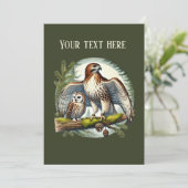 Leuk vogelobservatie feestje kaart (Staand voorkant)