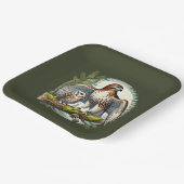 Leuk vogelobservatie feestje papieren bordje (Gebogen)