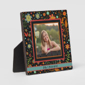 Leuk Volk Bloemen Schattige Foto Gepersonaliseerd  Fotoplaat (Voorkant)