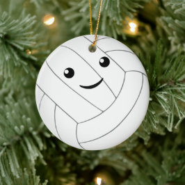 leuk volleybal voor gepersonaliseerde meisjes in k keramisch ornament