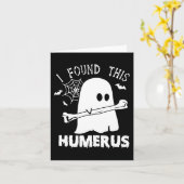 Leuk vond ik deze humerus boo spook Halloween cost Kaart (Gele Bloem)