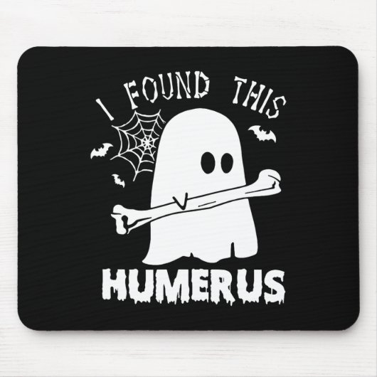 Leuk vond ik deze humerus boo spook Halloween cost Muismat (Voorkant)