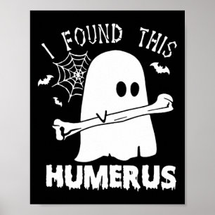 Leuk vond ik deze humerus boo spook Halloween cost Poster