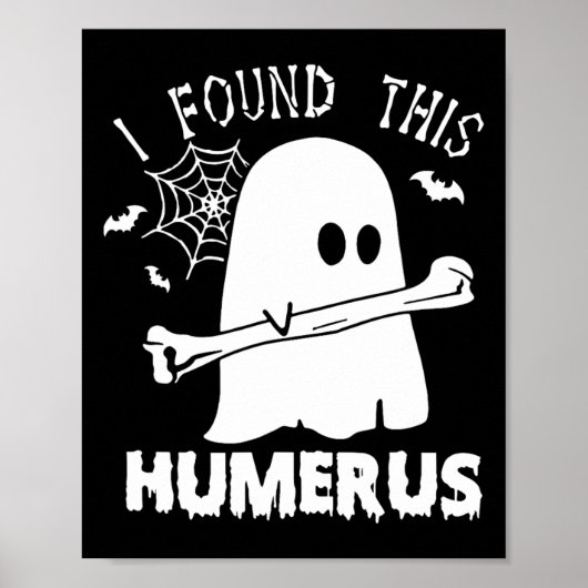 Leuk vond ik deze humerus boo spook Halloween cost Poster (Voorkant)