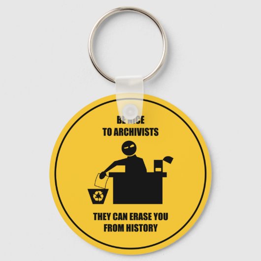 Leuk voor de archieven sleutelhanger (Voorkant)