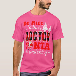 Leuk voor de dokter die de kerstman kijkt t-shirt