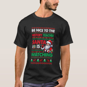 Leuk voor geschiedenisleraar Sinterklaas kijkt Xma T-shirt