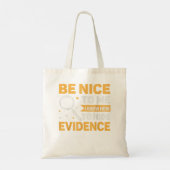 Leuk voor mij om bewijs forensisch te verbergen tote bag (Achterkant)