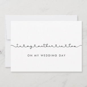 Leuk Voor mijn schoonmoeder op mijn trouwdagkaart Kaart