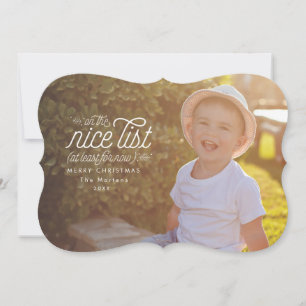 Leuk voor nu Funny Holiday Foto Card Feestdagenkaart