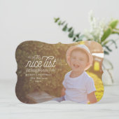 Leuk voor nu Grappige Vakantie Fotokaart Feestdagenkaart (Staand voorkant)