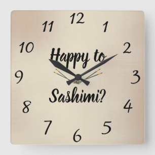 Leuk voor Sashimi? Wandklok