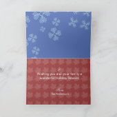 Leuk vrede, van de Vreugde en van het geluk Feestdagen Kaart (Binnen)