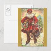 Leuk, vreemd, wild, oud, anders,  Santa Afbeelding Feestdagenkaart (Voorkant / Achterkant)