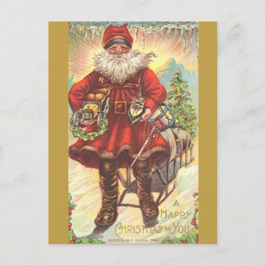 Leuk, vreemd, wild, oud, anders,  Santa Afbeelding Feestdagenkaart (Voorkant)