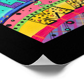 Leuk Vrolijk Genieten Vandaag Quote Classroom Poster (Hoek)