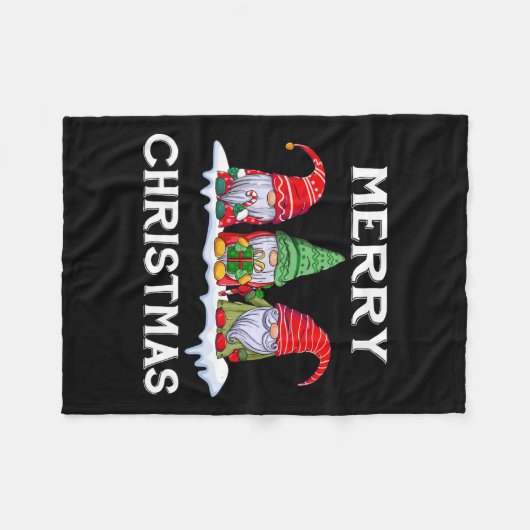 Leuk Vrolijk Kerstfeest Familie Matching Kerstmis  Fleece Deken (Voorkant (Horizontaal))