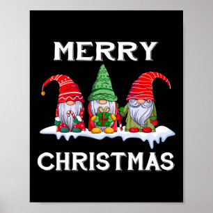 Leuk Vrolijk Kerstfeest Familie Matching Kerstmis Poster