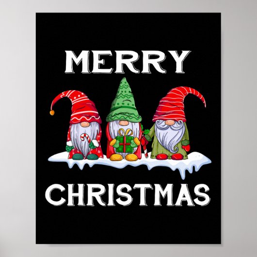Leuk Vrolijk Kerstfeest Familie Matching Kerstmis Poster (Voorkant)