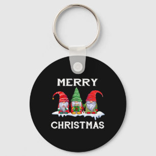Leuk Vrolijk Kerstfeest Familie Matching Kerstmis Sleutelhanger