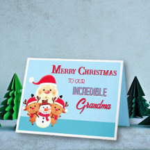 Leuk! Vrolijk kerstfeest oma