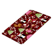 Leuk Vrolijk Kerstmis Kerstmis Vakantie Patroon Magneet (Linkerzijde)