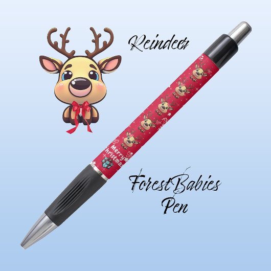 Leuk Vrolijk Kerstrendier Xmas Deer Rood 🦌✨ Pen