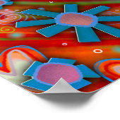 Leuk Vrolijk Kleurrijk Zie de Goede Inspirivity Poster (Hoek)