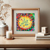 Leuk Vrolijk Nooit Te Late Quote Inspirivity Poster