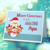 Leuk! Vrolijke kerstpapa Kaart