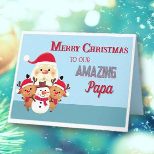Leuk! Vrolijke kerstpapa Kaart