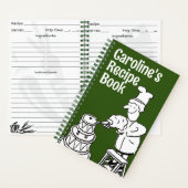 Leuk Vrouw Cook's kookrecept Notitieboek (Binnen)